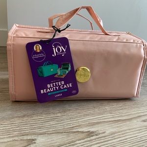 NWT Joy Mangano Better Beauty Case blush/large